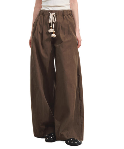 Loose Casual Wide-Leg Scimitar Pants