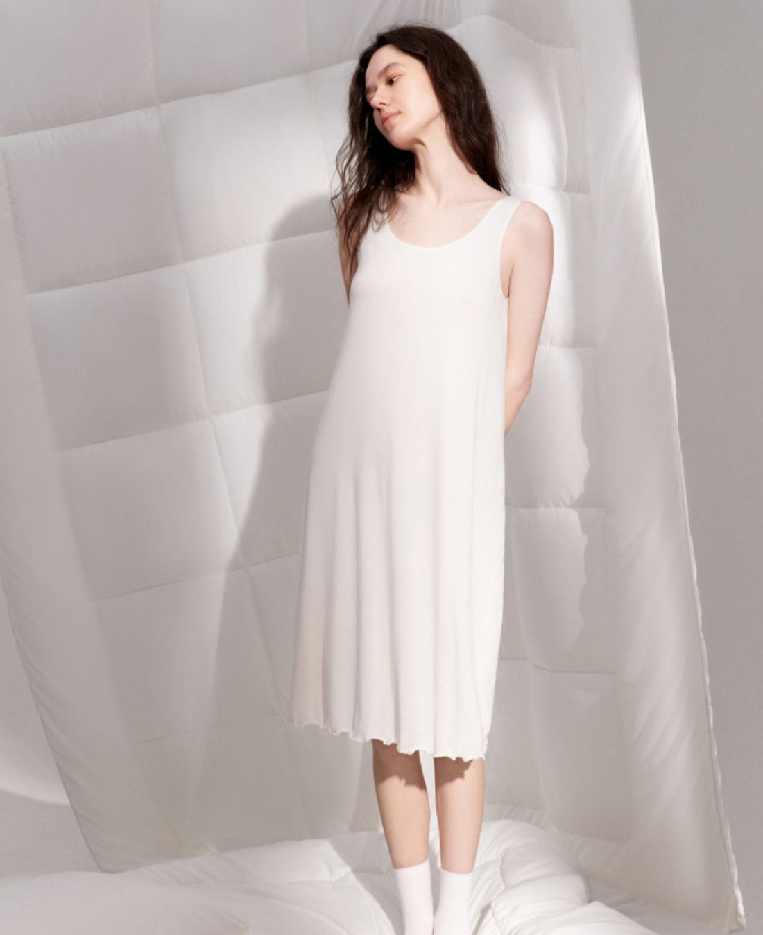 Modal Tank Dress Strap Nightgown