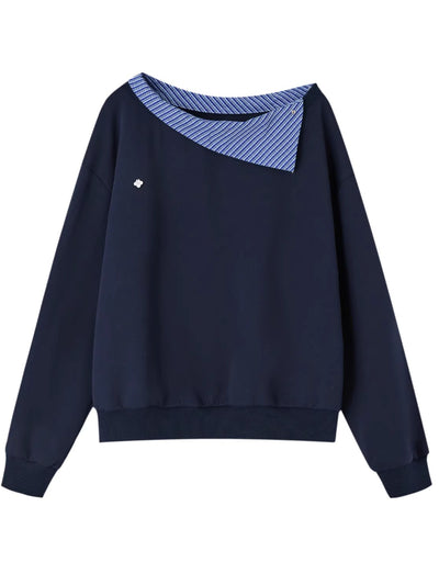 (Pre-sale)Navy Blue Top / M