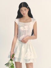 Lace Trim Short Sleeve T-shirt - CHINASQUAD