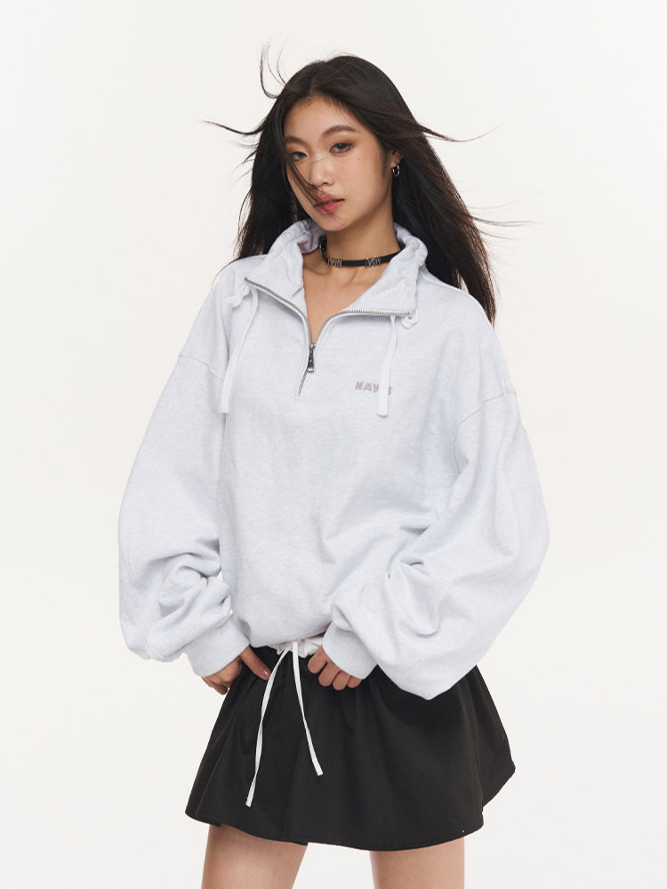 Light Gray Oversize Sweatshirt