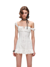 Jacquard Cotton Ruched Mini Dress 1Jinn Studio