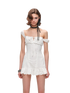 Jacquard Cotton Ruched Mini Dress 1Jinn Studio