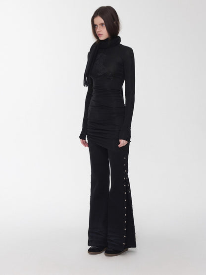 Crystal-Embellished Turtleneck