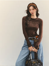 Ruffle Hem and Printed Splicing Cropped T-Shirts - CHINASQUAD