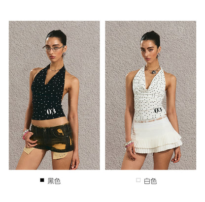 Ivory Floral Halter Top | Final Sale