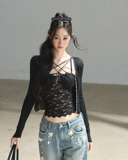 The Coquette Lace Sheer Cami