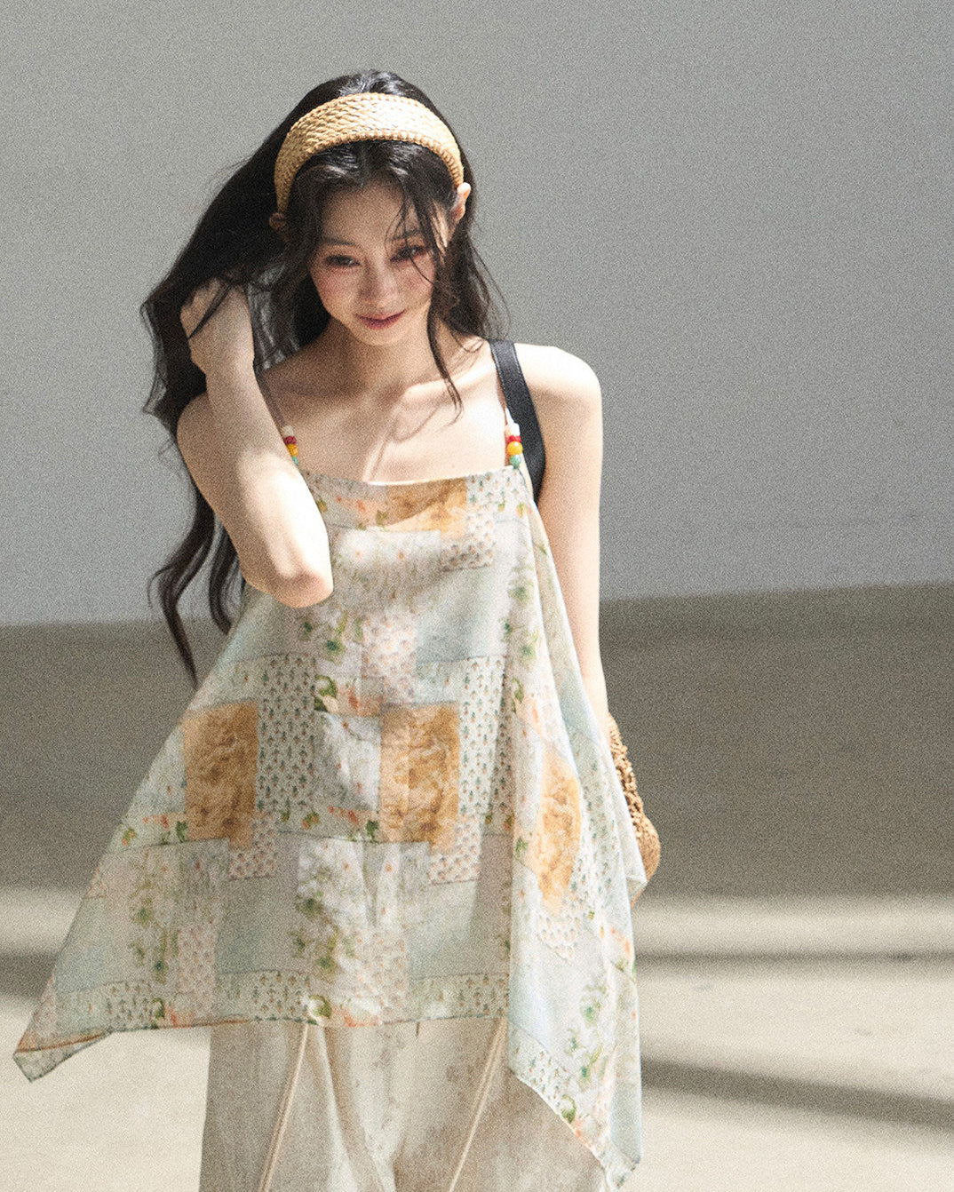 Sun-Kissed Flowy Chiffon Vacation Blouse