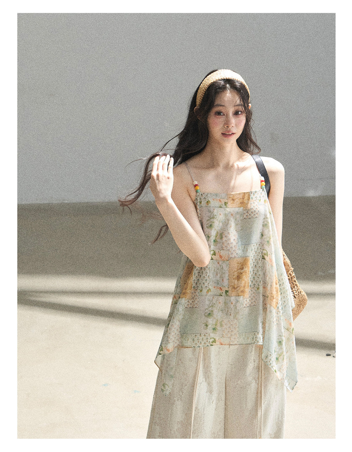 Sun-Kissed Flowy Chiffon Vacation Blouse