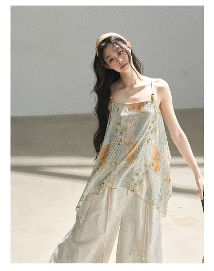 Sun-Kissed Flowy Chiffon Vacation Blouse