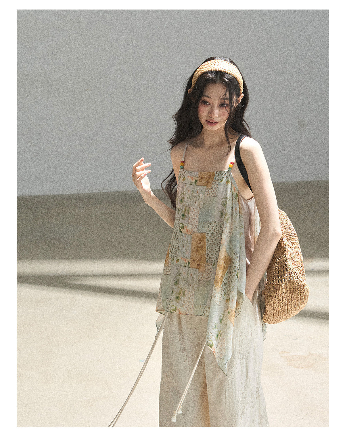 Sun-Kissed Flowy Chiffon Vacation Blouse