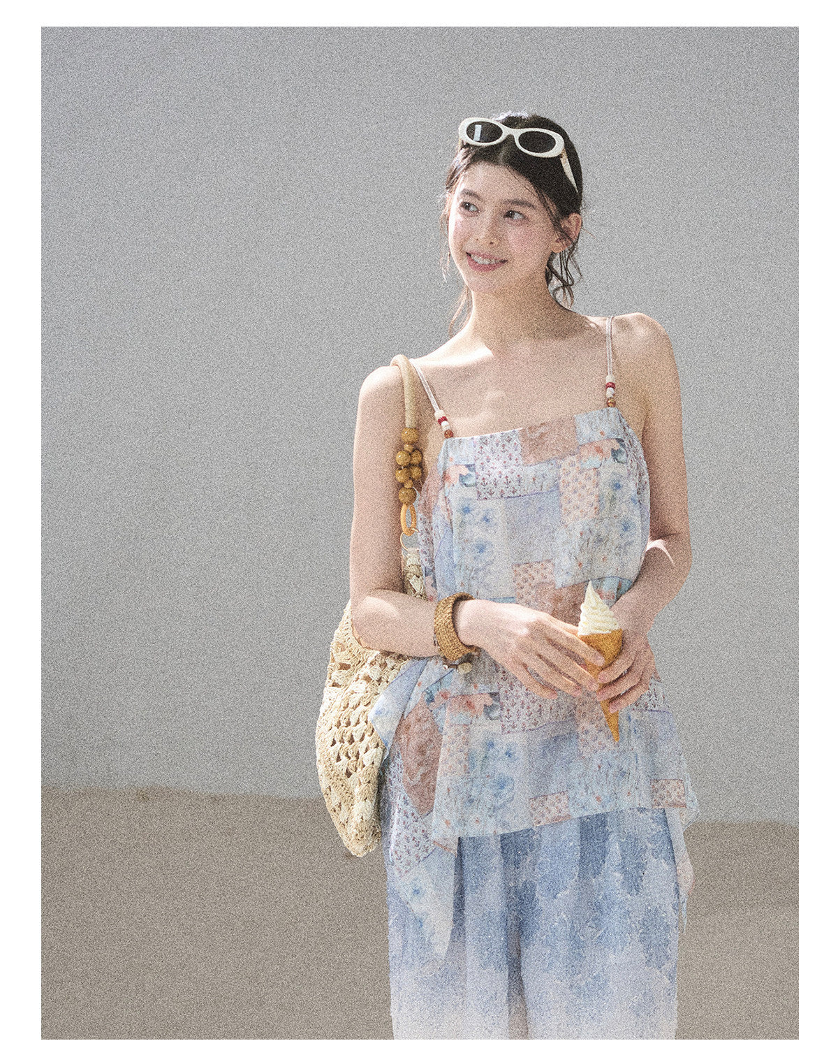 Sun-Kissed Flowy Chiffon Vacation Blouse