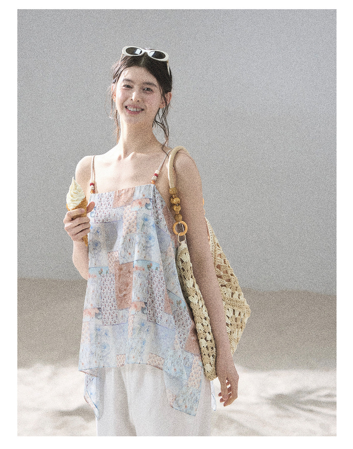 Sun-Kissed Flowy Chiffon Vacation Blouse