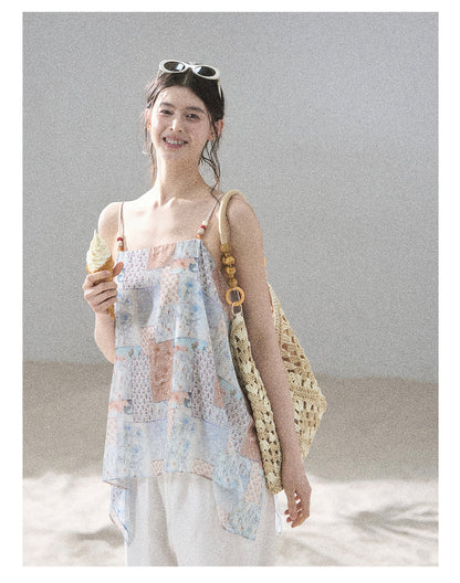 Sun-Kissed Flowy Chiffon Vacation Blouse