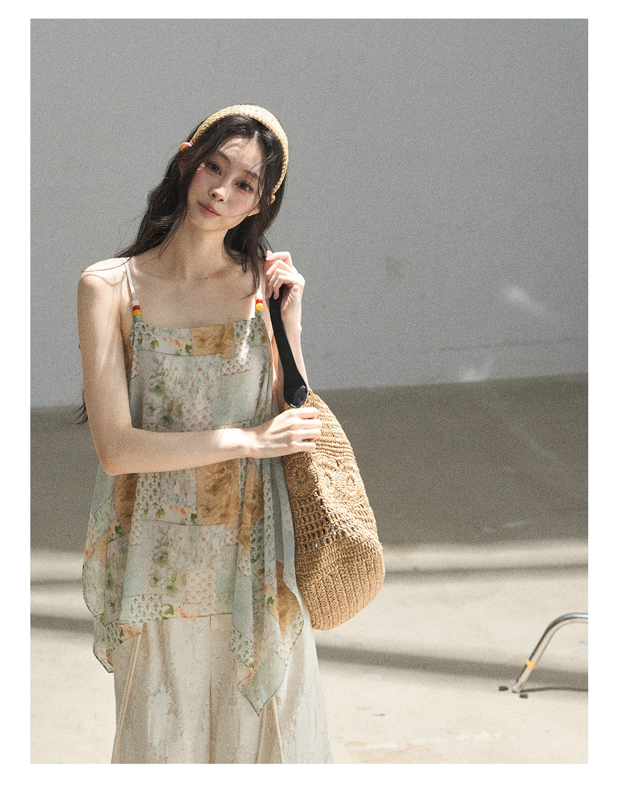Sun-Kissed Flowy Chiffon Vacation Blouse