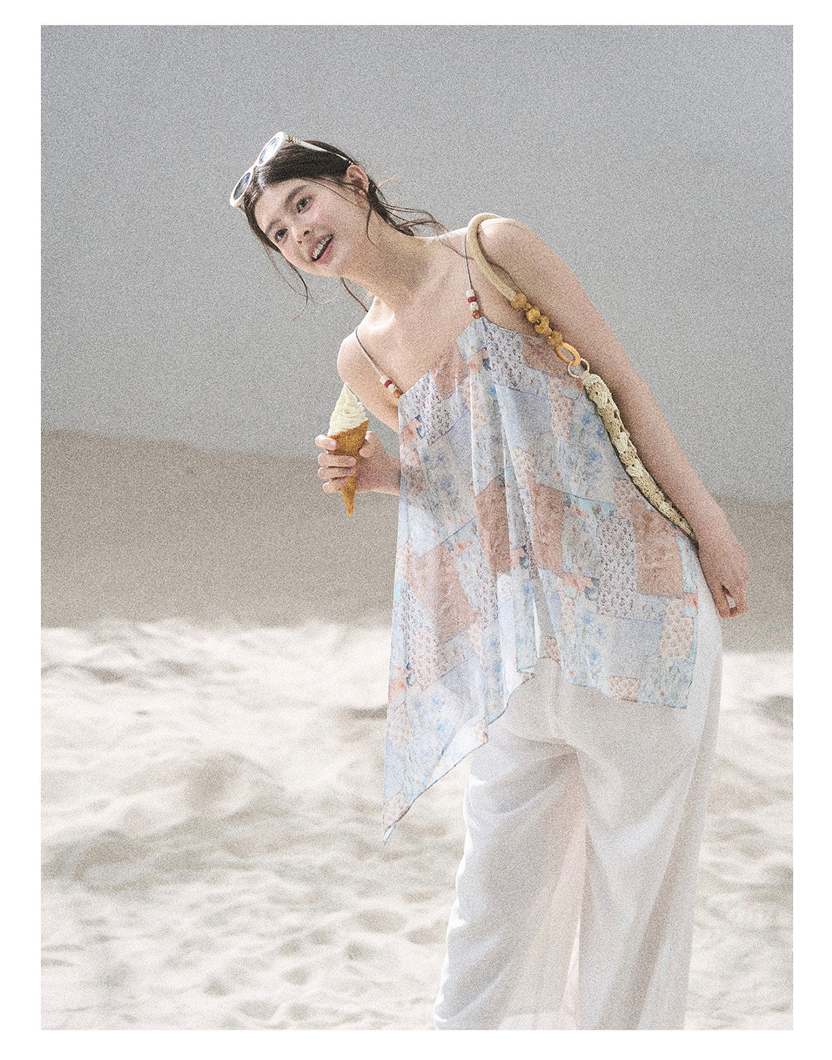 Sun-Kissed Flowy Chiffon Vacation Blouse