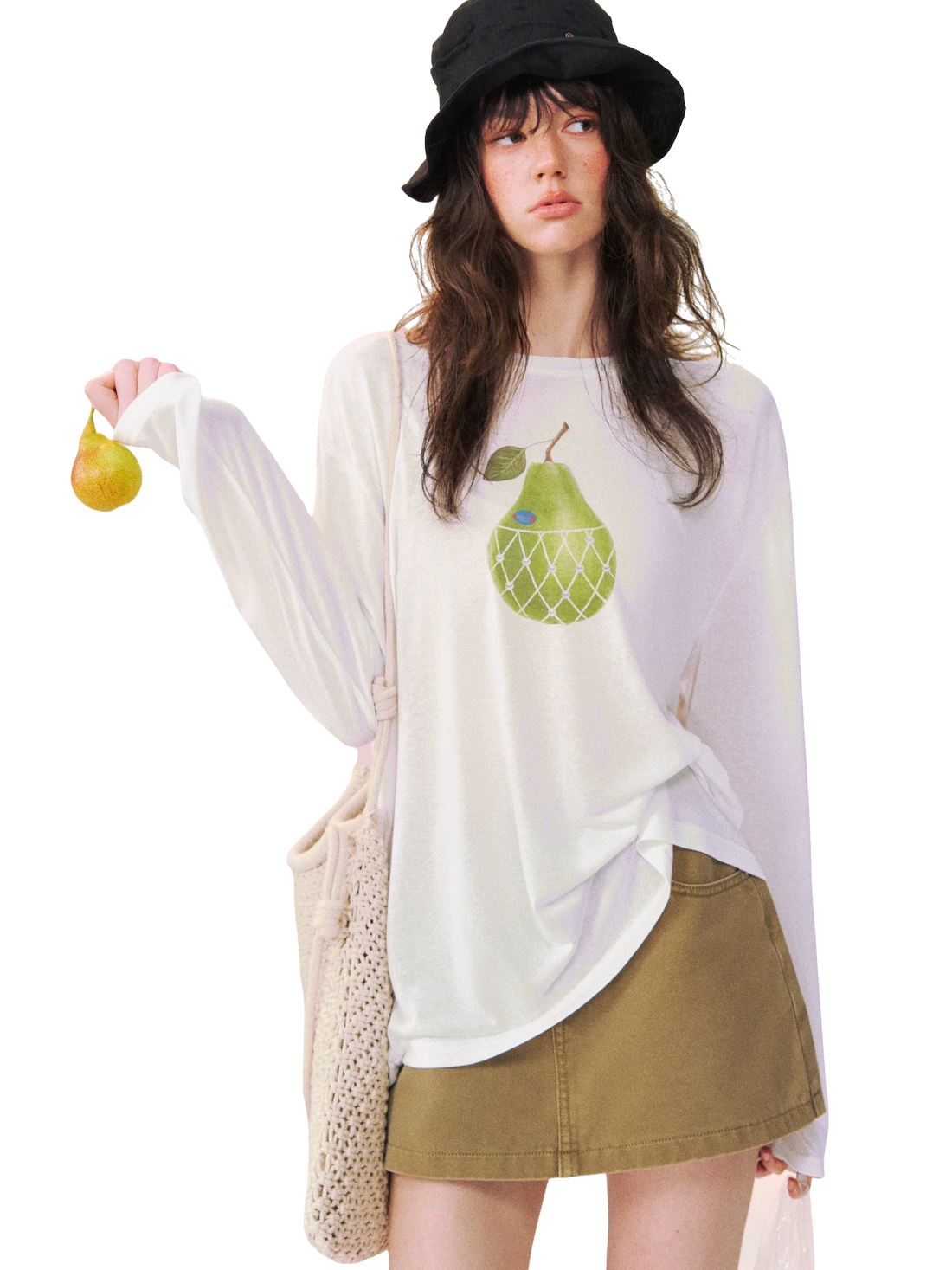 Large Pear Long Sleeve T-shirt