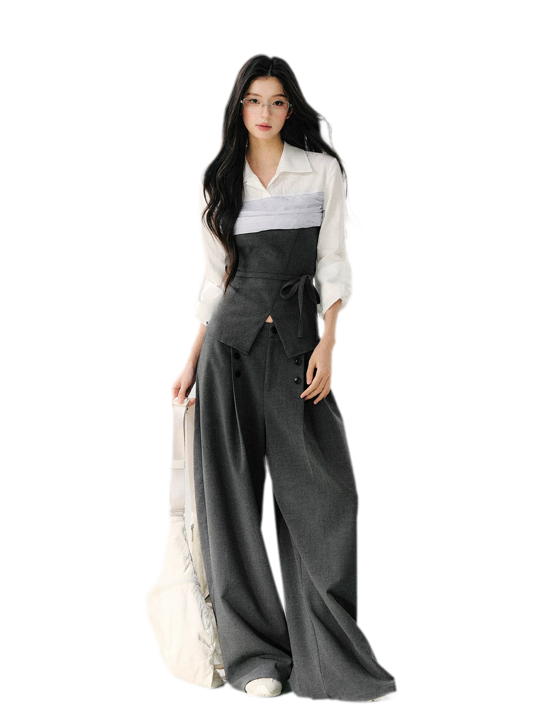 7SHIFTIN Minimal High Waist Trousers – view 2