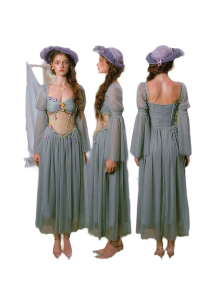 Metallic Mesh Mermaid Dress
