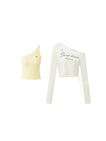 Layered One-Shoulder Top