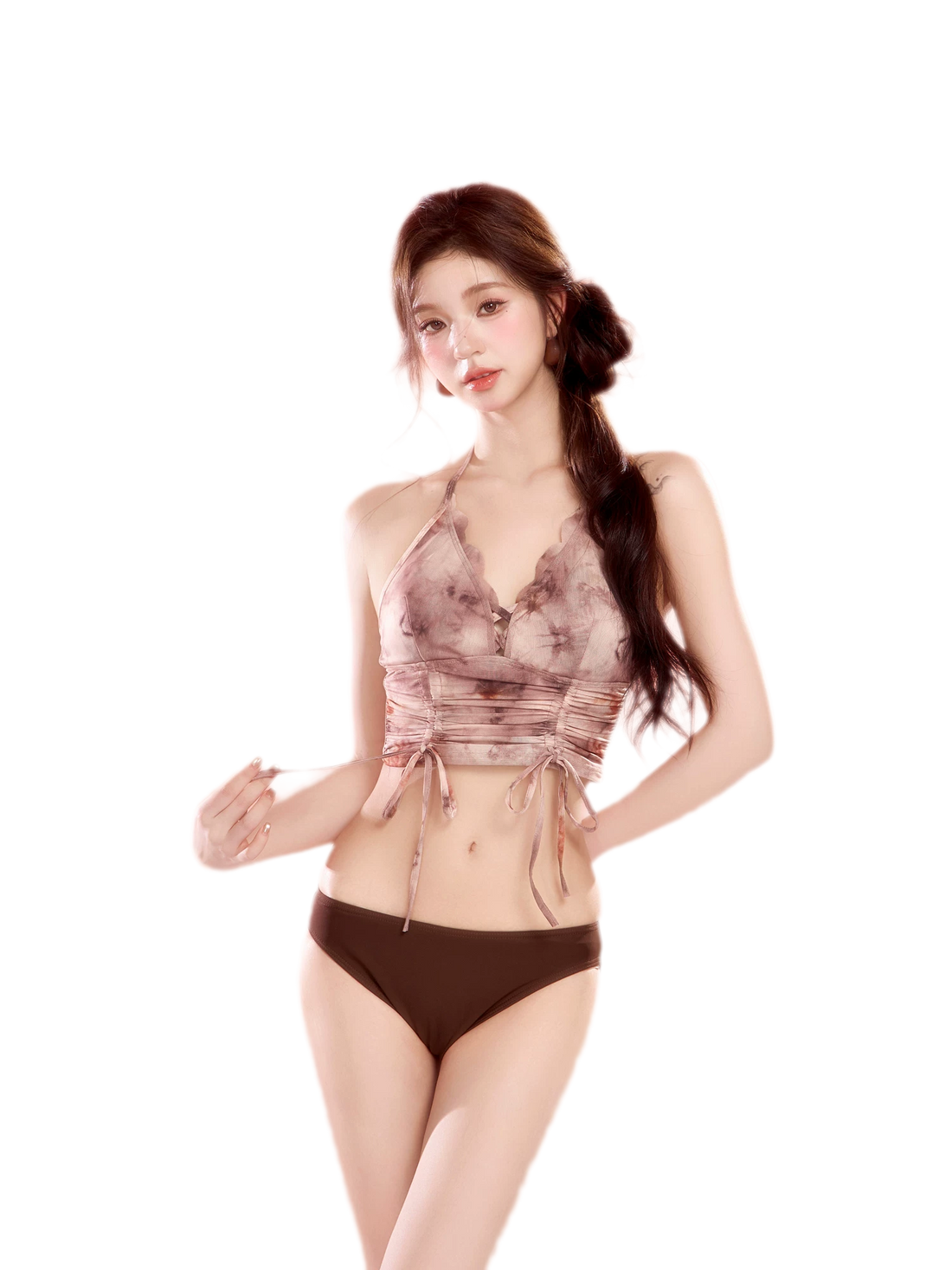 Tie-Dye Ruched Swim Set