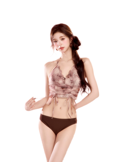 Tie-Dye Ruched Swim Set