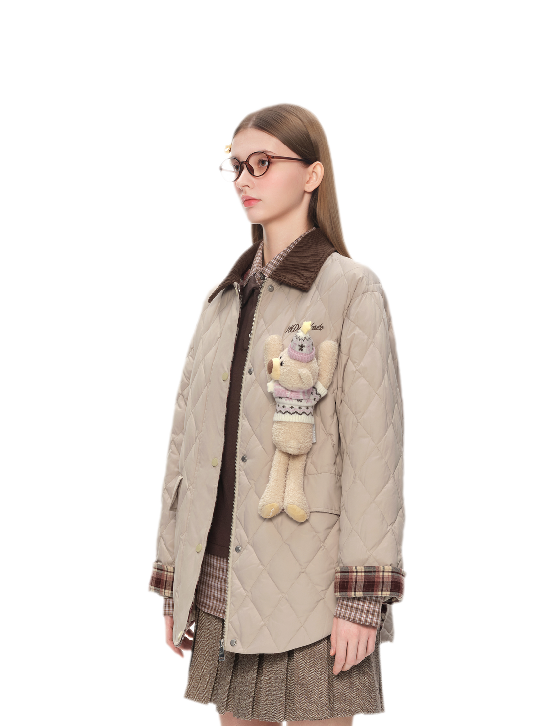 Diamond Quilted Lightweight Down Jacket