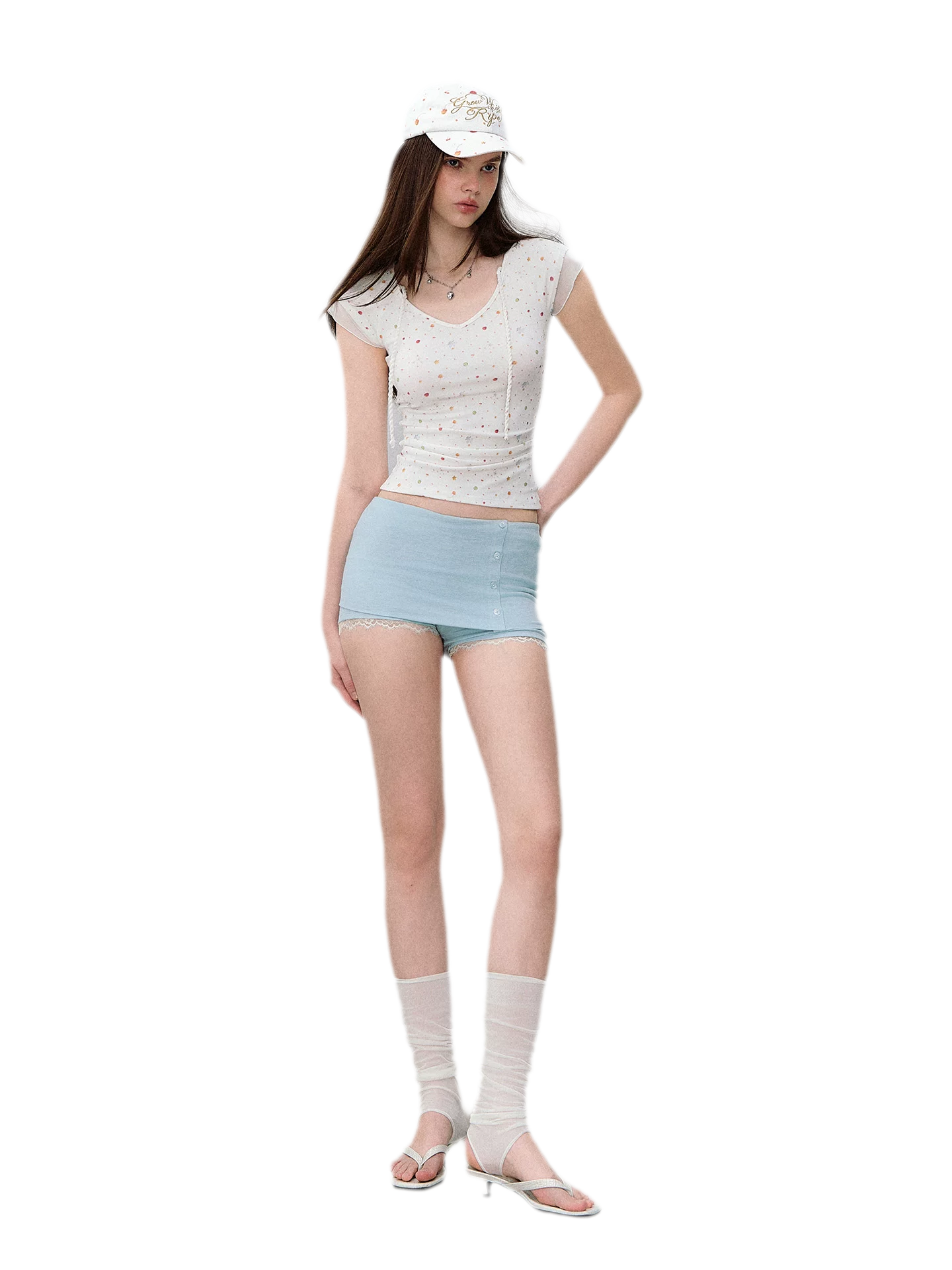 Printed Mesh T-Shirt