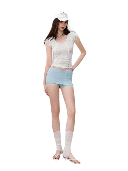 Printed Mesh T-Shirt