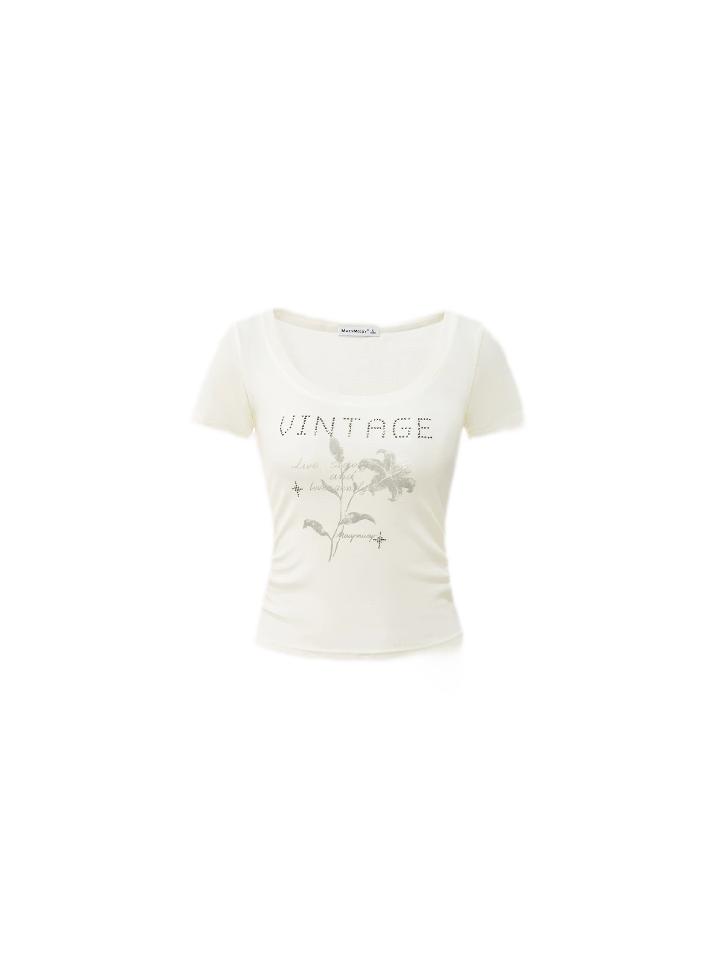 Floral U-Neck Tee
