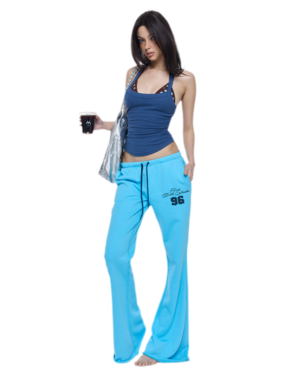 Blue Flare Sport Pants