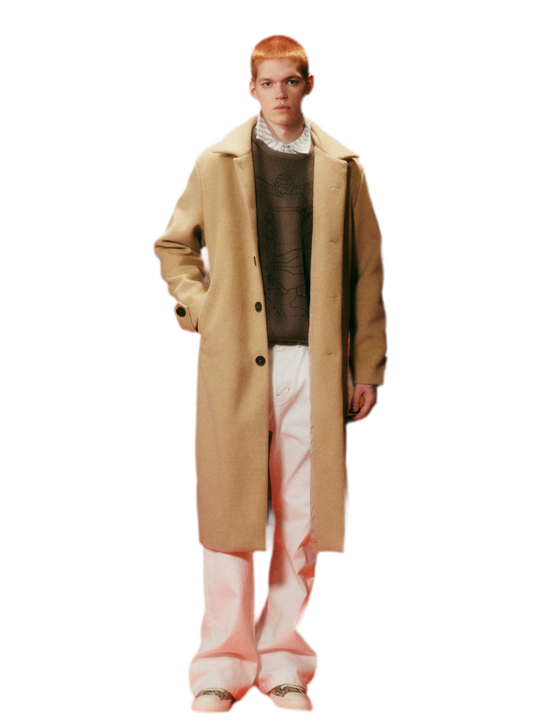 DSM x EVA Embroidered Tailored Long Coat