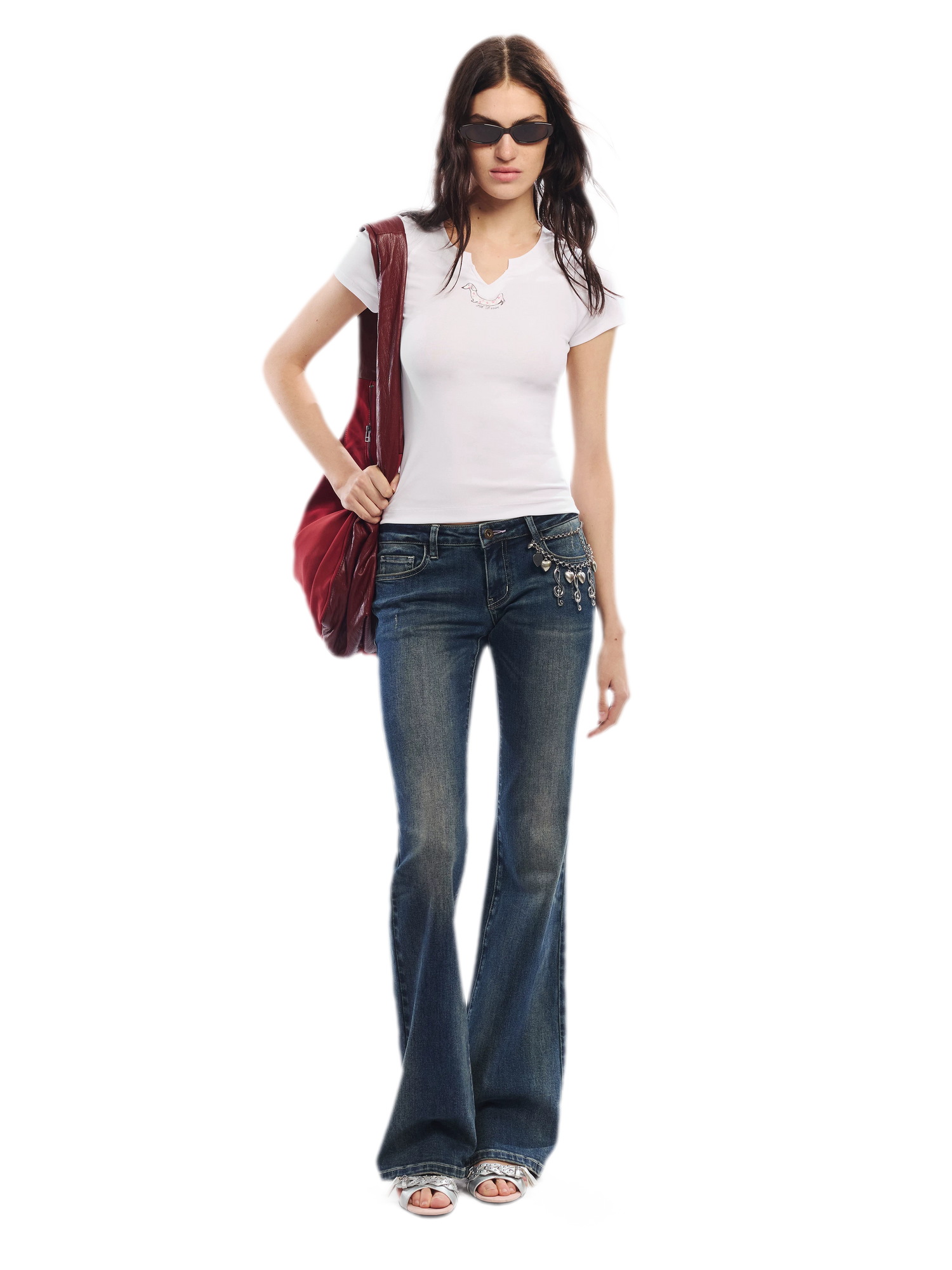 Summer V-neck Slim Fit T-shirt