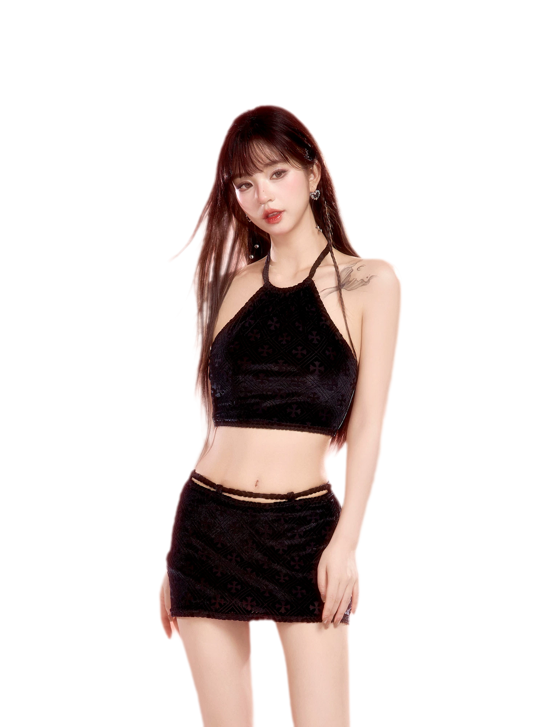Halter Backless Swim Set