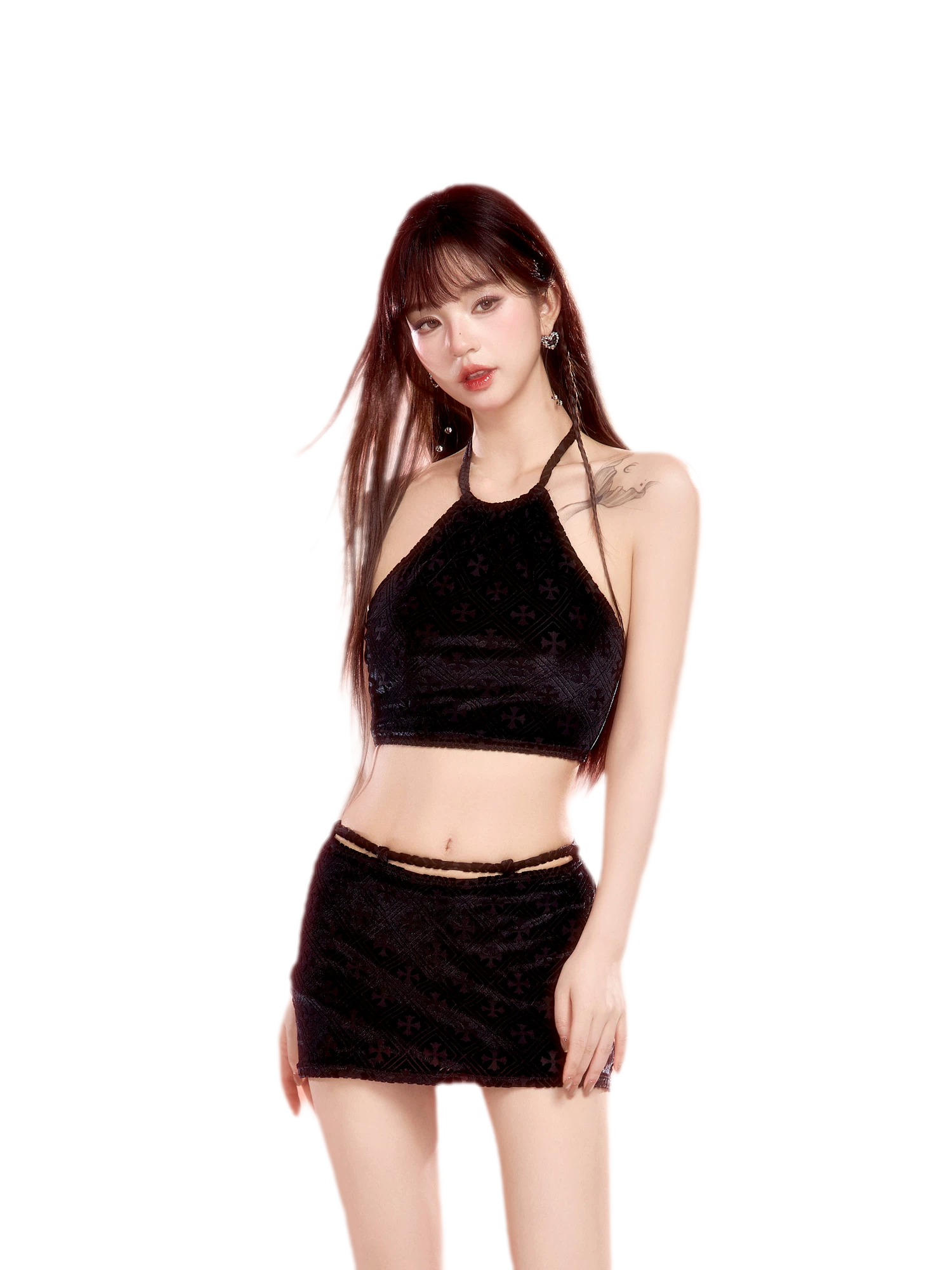 Halter Backless Swim Set