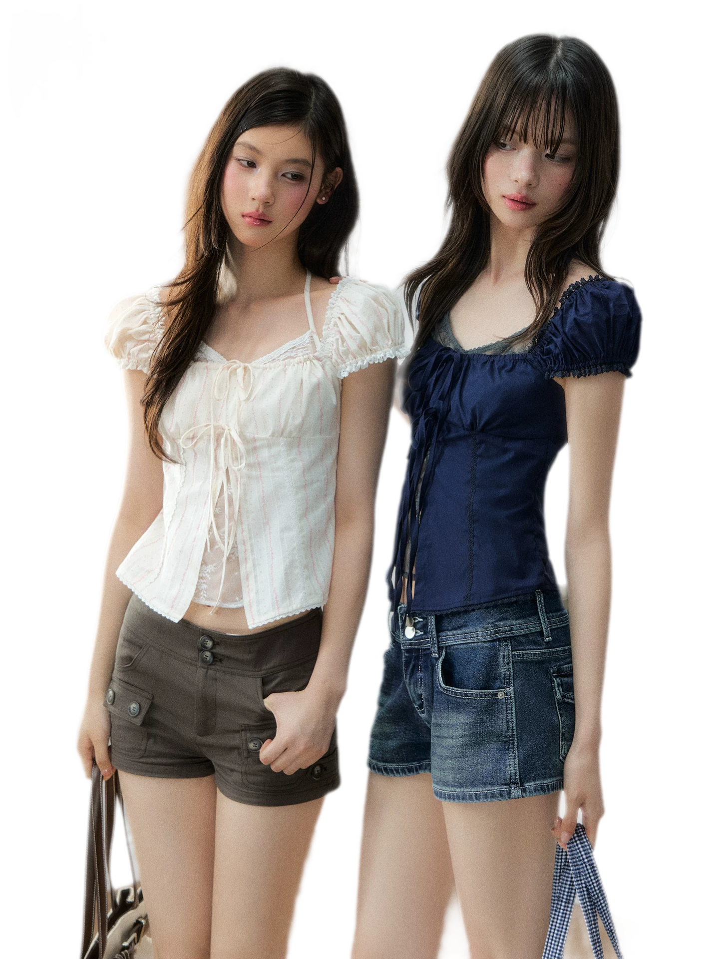 French Lace Puff Blouse