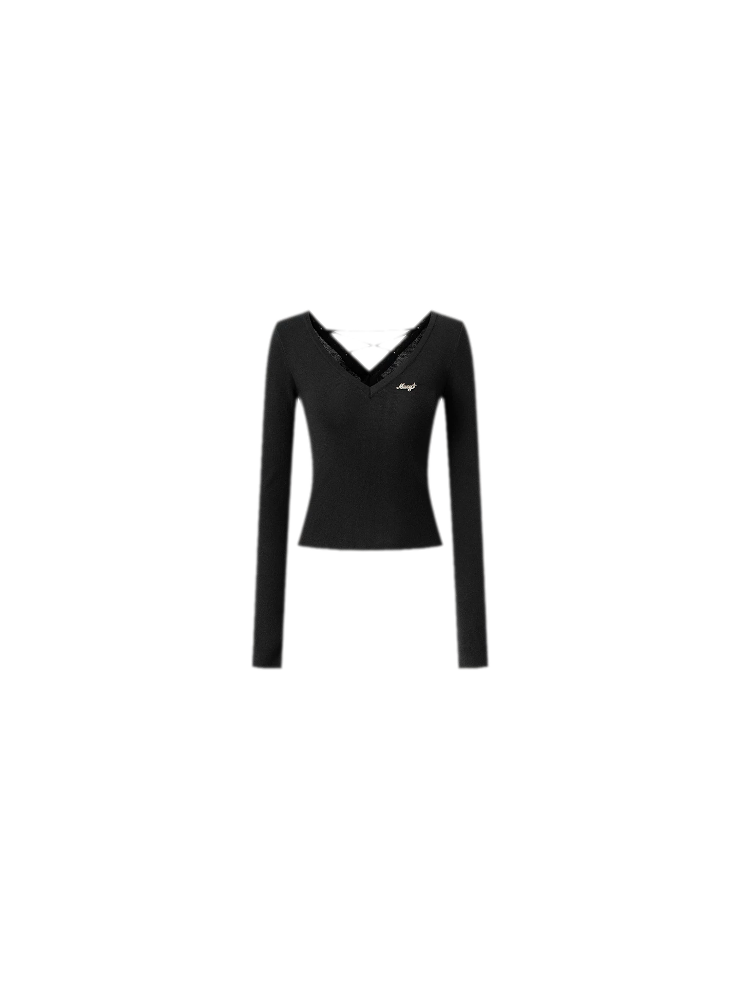 Stretch Two-Way Long-Sleeve Top