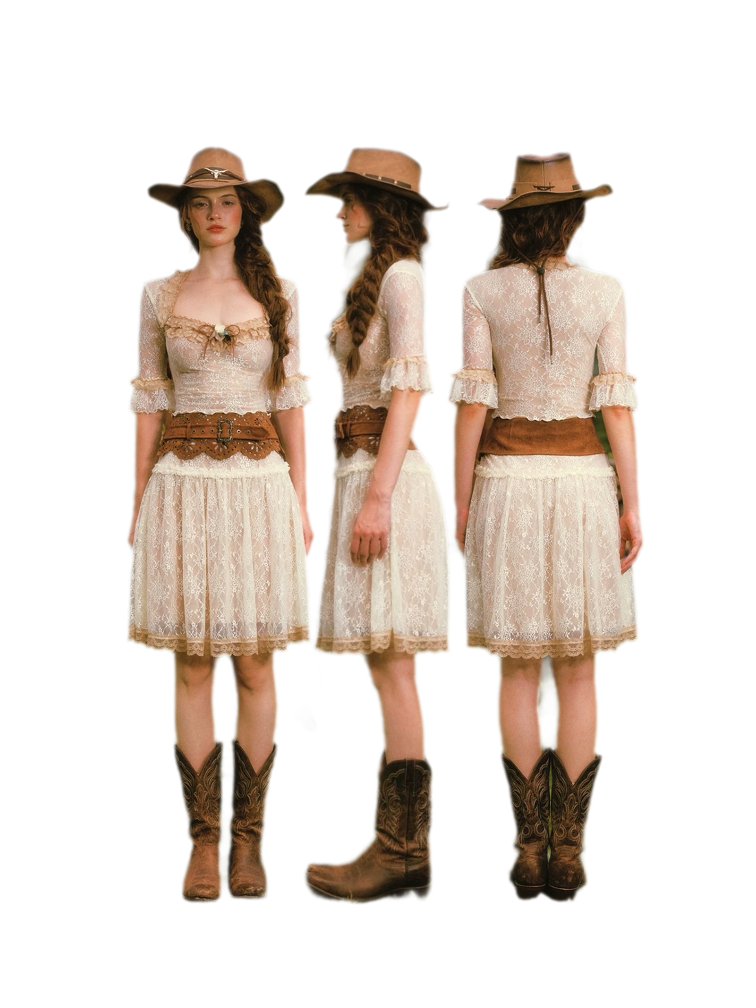 Floral Lace Equestrian Set