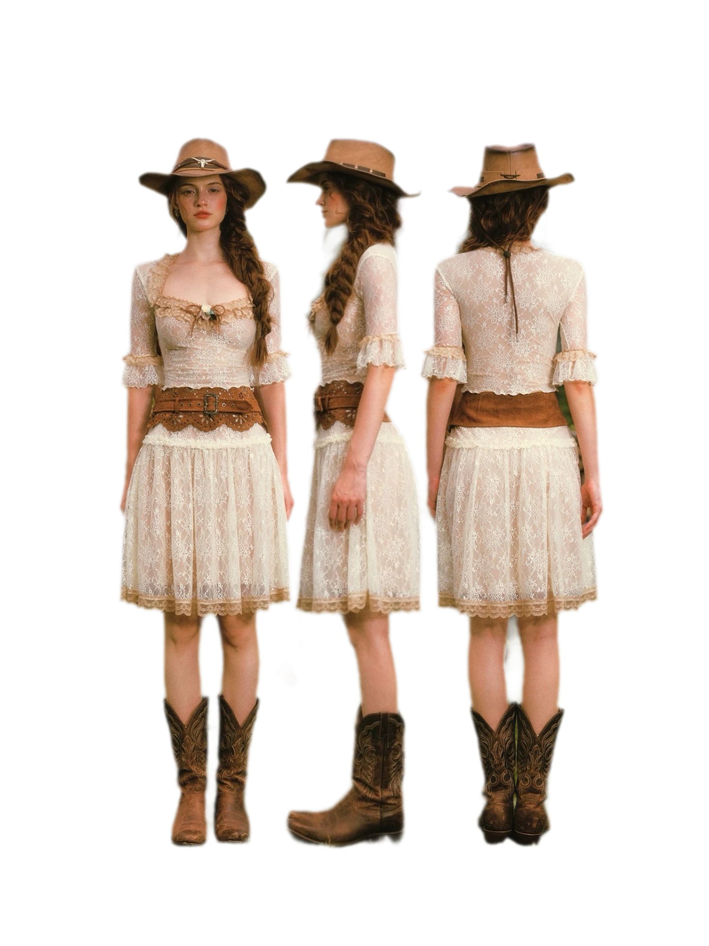Floral Lace Equestrian Set