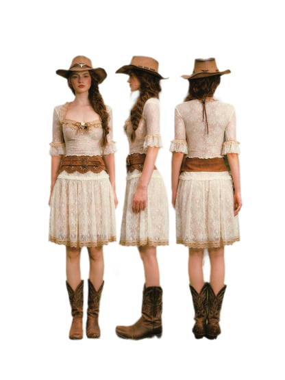 Floral Lace Equestrian Set
