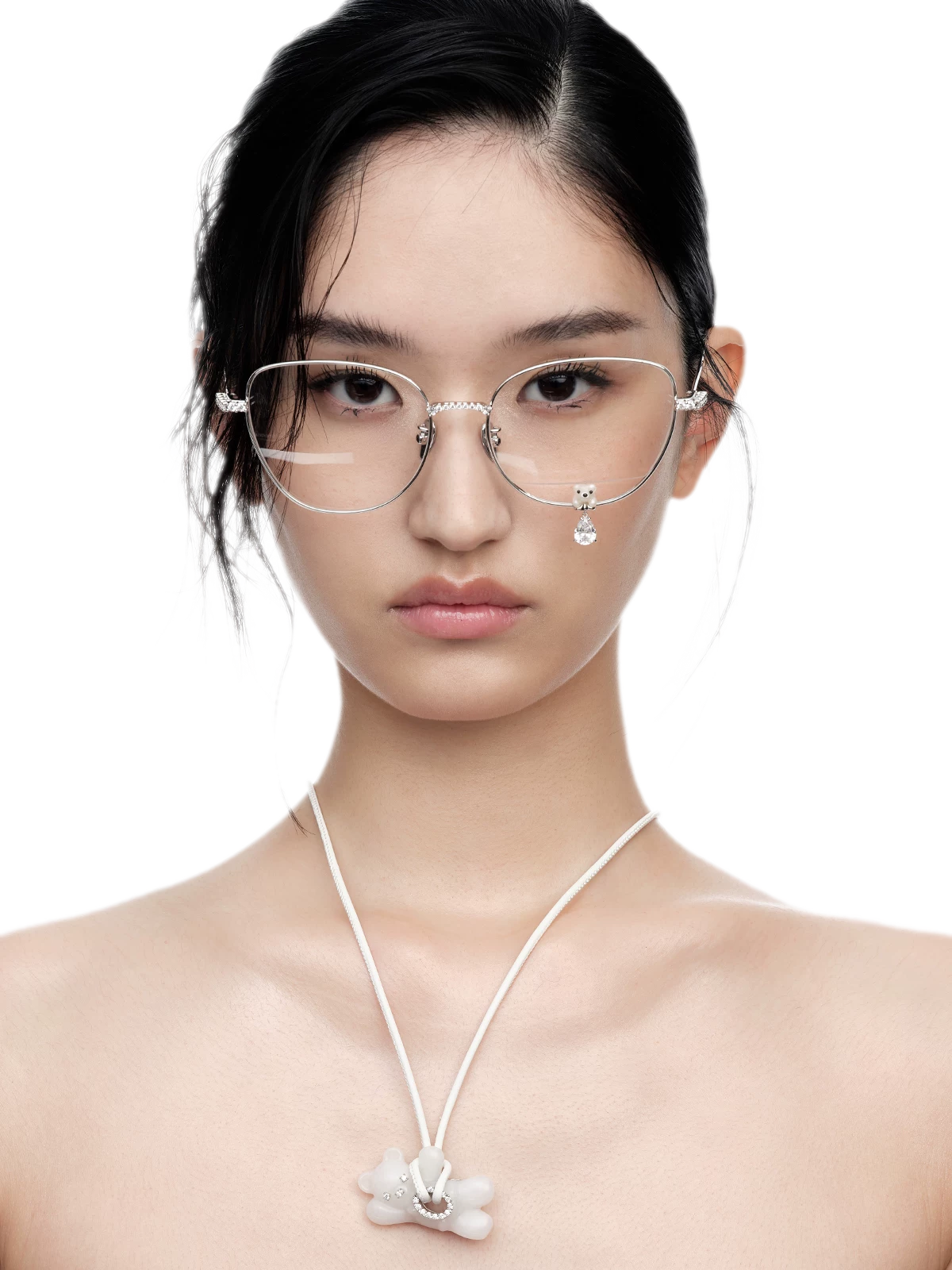 Jeweled Charm Statement Eyewear