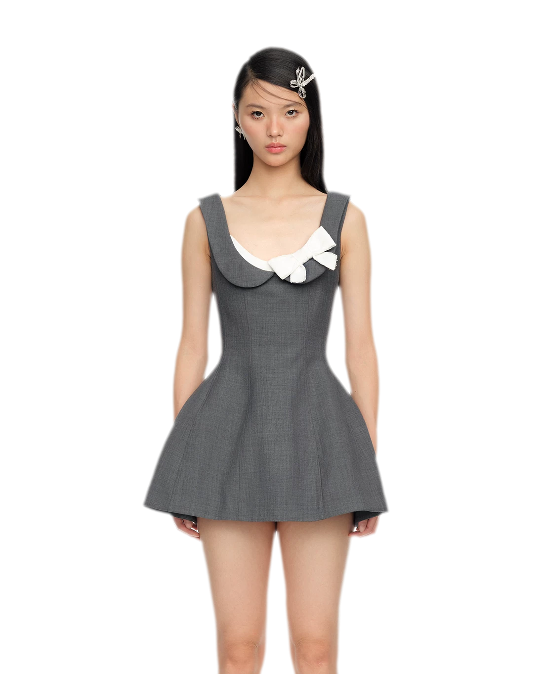 Elegant Side Bow A-Line Dress