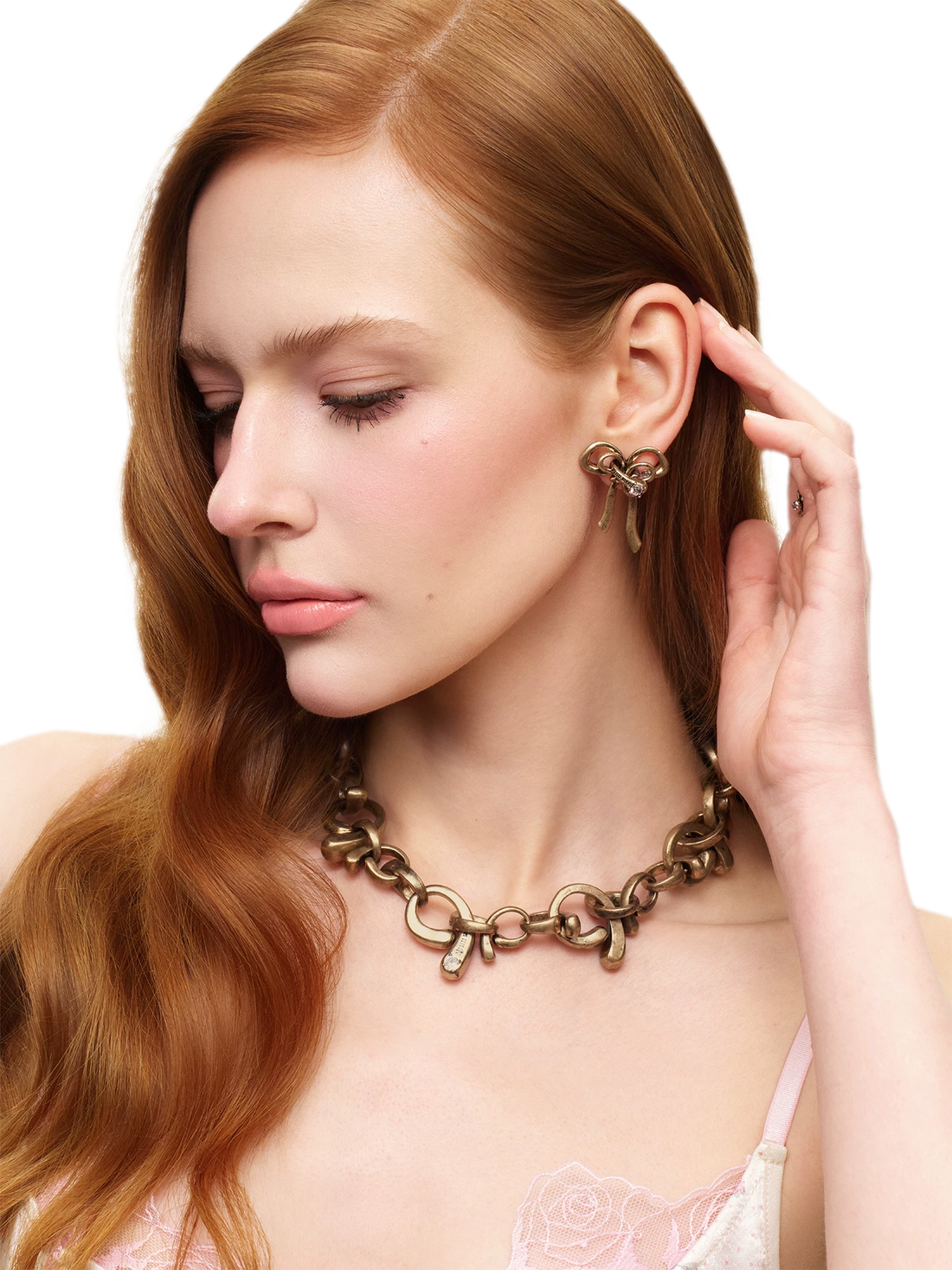Vintage Bow Choker Necklace