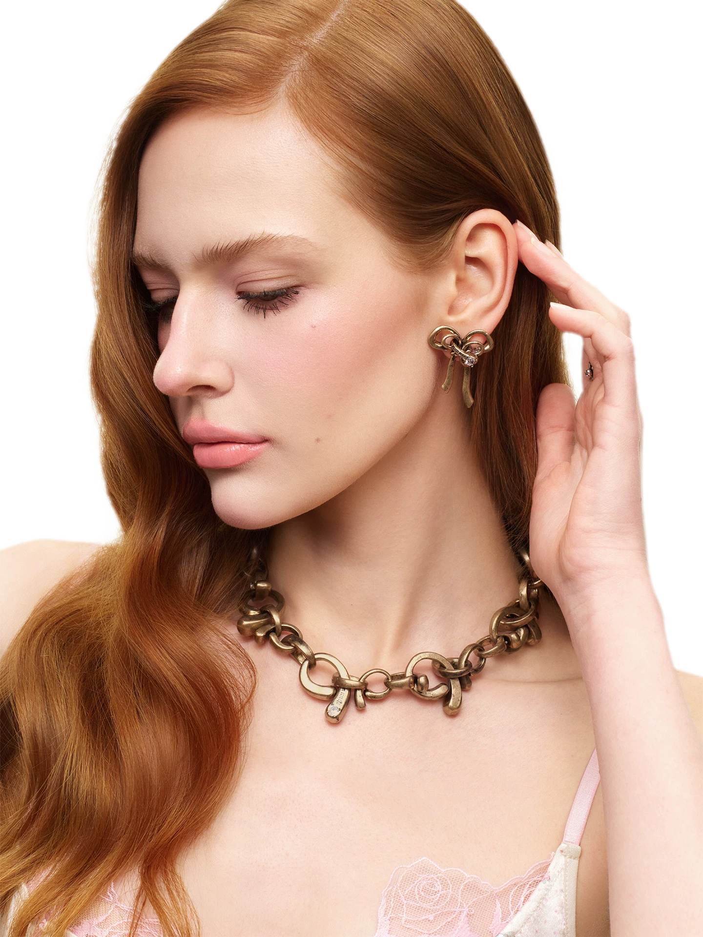 Vintage Bow Choker Necklace