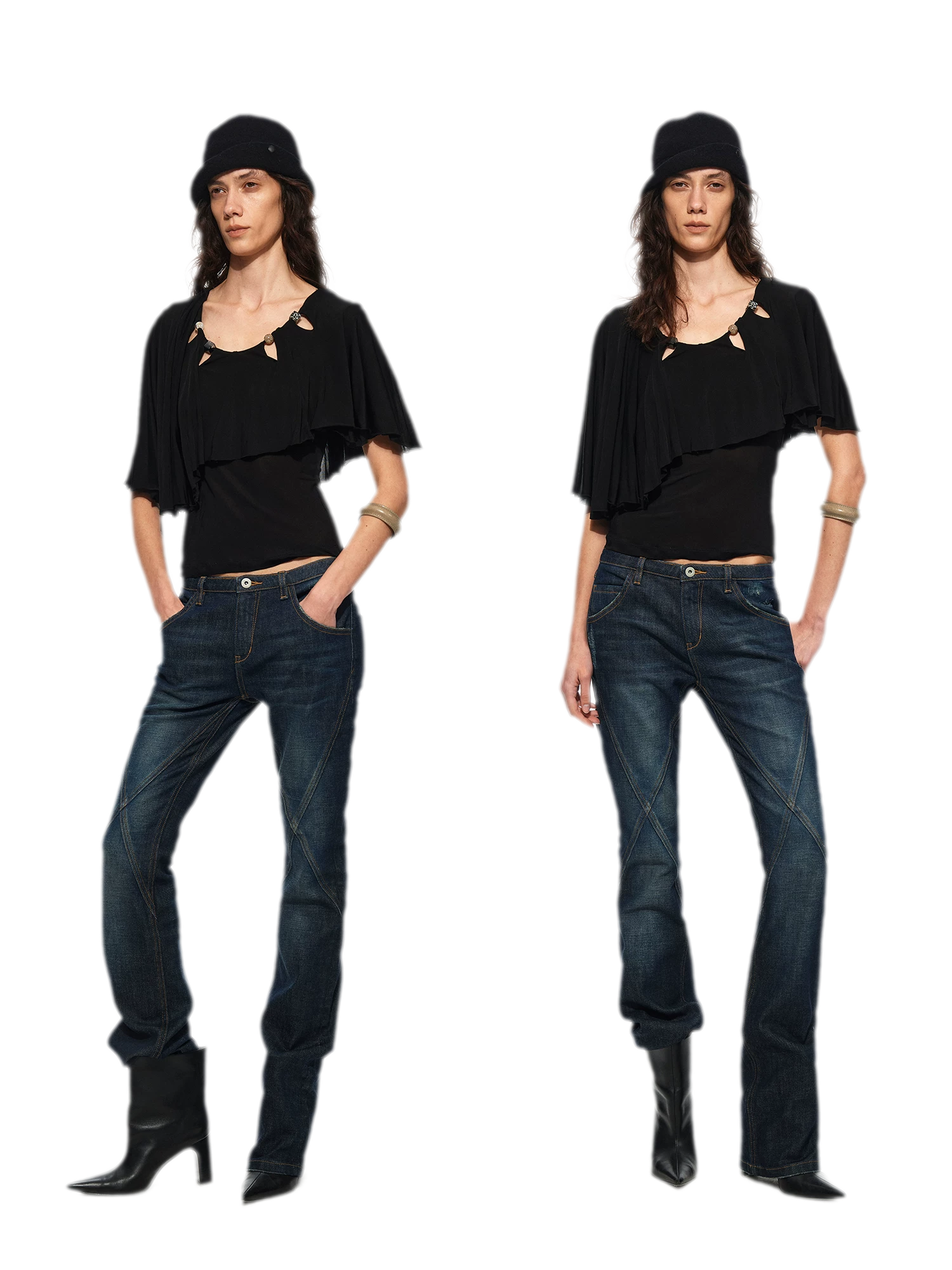 Cape Beaded Layered Tee