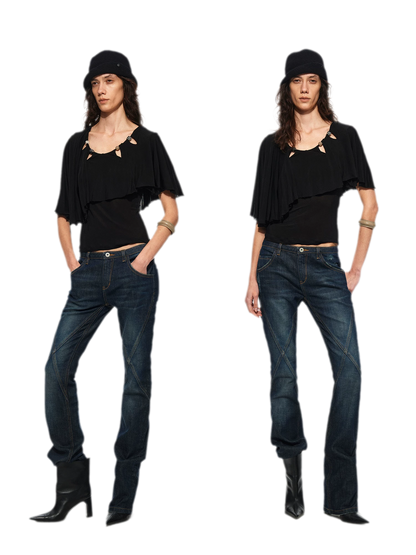 Cape Beaded Layered Tee