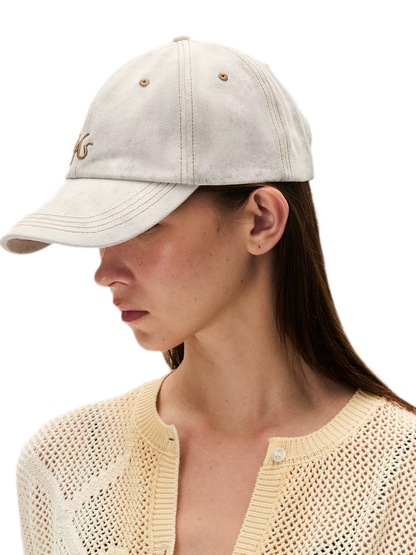 Washed Denim Baseball Cap
