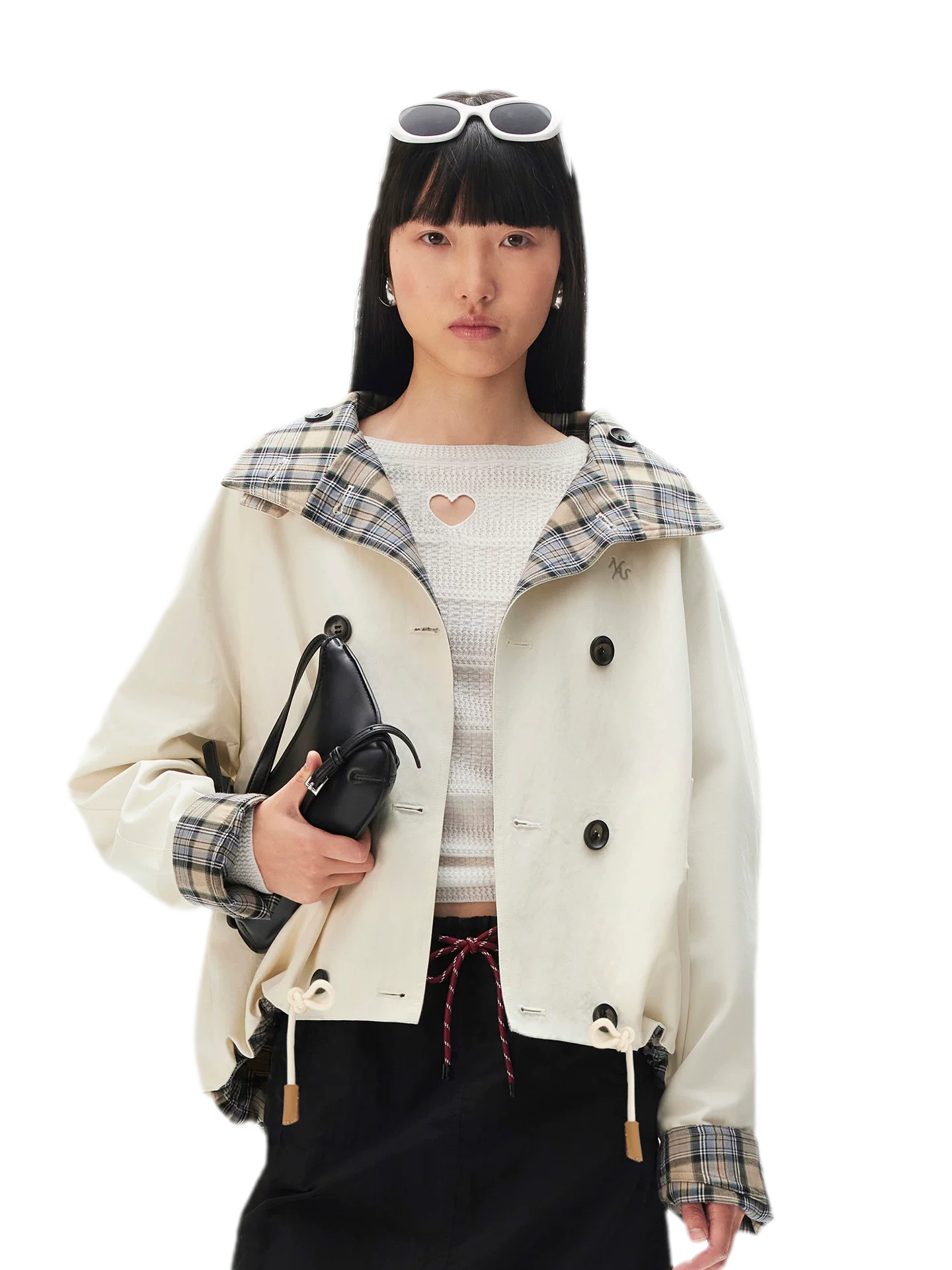 Yarn-Dyed Plaid Reversible Jacket