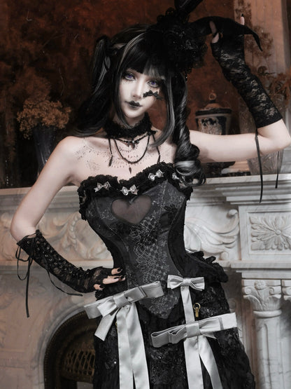 Gothic Heart Fishbone Corset