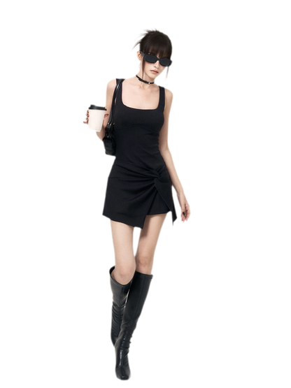 Knotted Knit Midi Dress